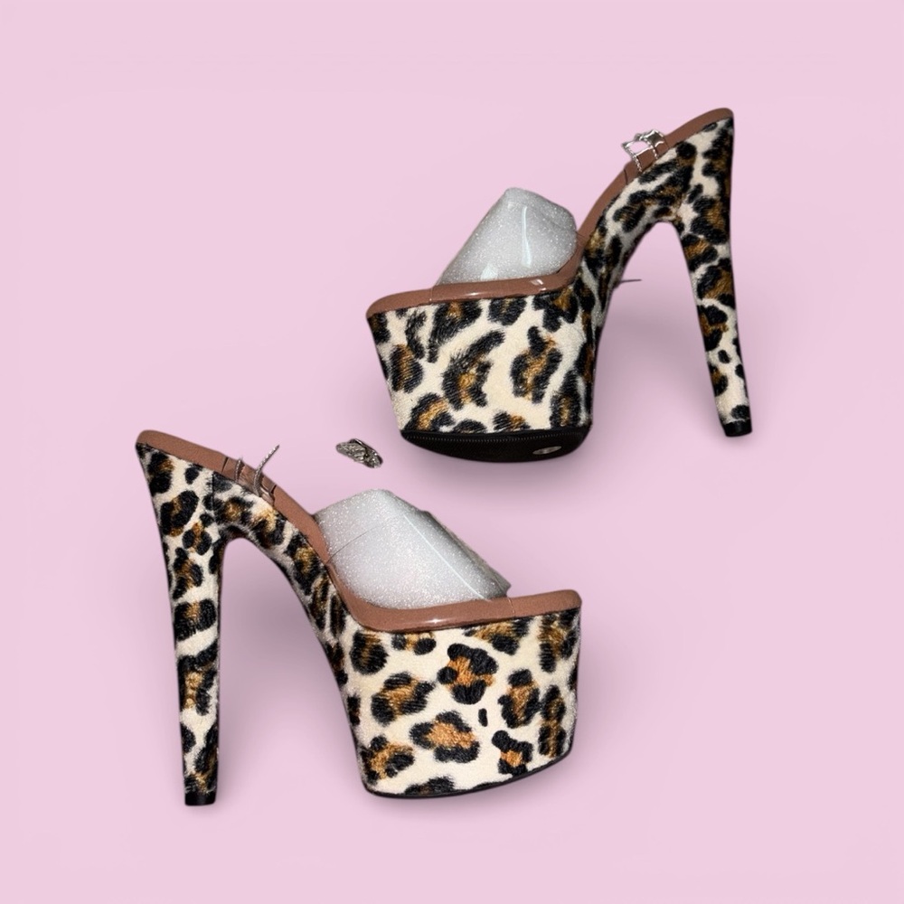 Leopard Print Platform Heels